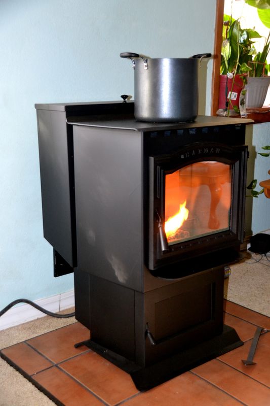 Our new pellet stove...