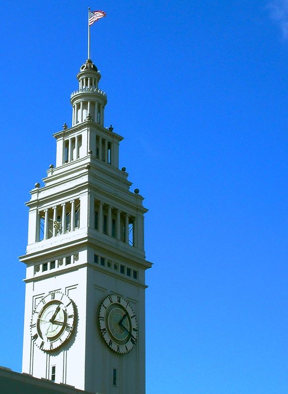 The Ferry Building, where the Ferry boats pulled i...