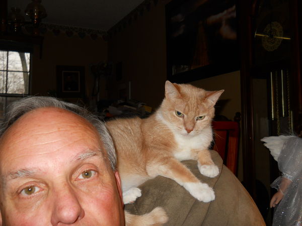 Selfie with His Majesty "Spike" on the back of my ...