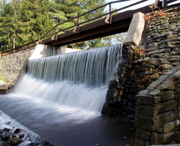 spillway at Promised Land State Park, Pike Co., PA...