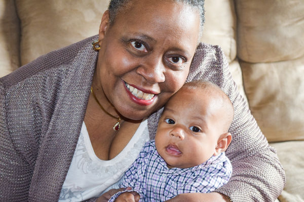 My Proud Wife Edna and 5 month old Grandson Jack c...