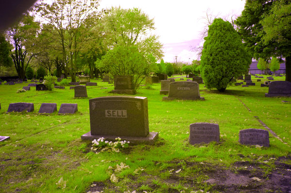 local cemetary in taylor, mich   pic's are infrare...