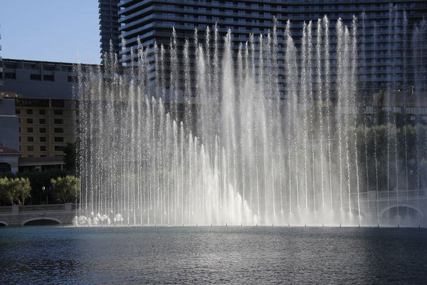 fountains at the Bellagio think they are in focus...