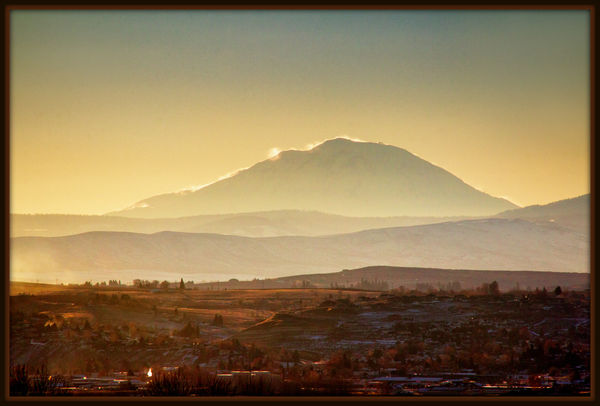 3. Mount Adams in late afternoon hazy glow...