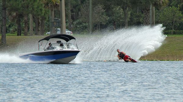 The Moment of Truth: Water skiing practice at Okeeheelee Park in ...