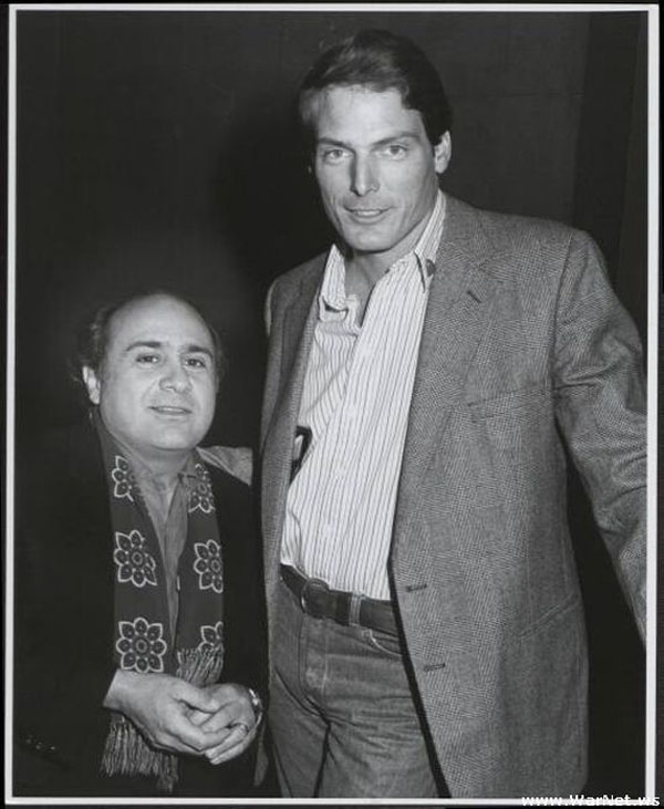 Danny DeVito and Christopher Reeves (the big and t...