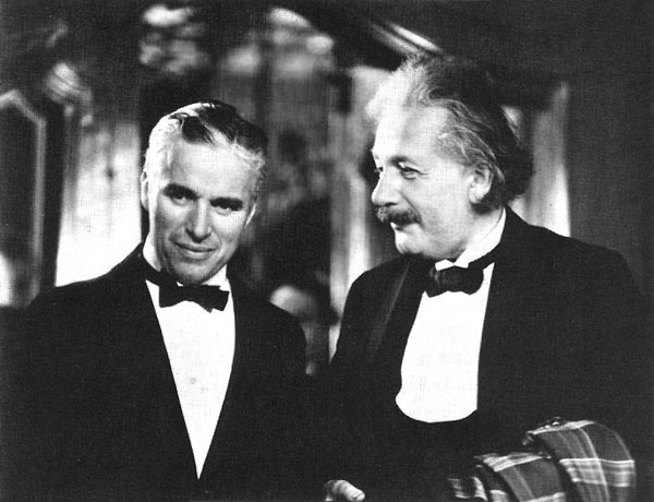 Charlie Chaplin and Al;bert Einstein...