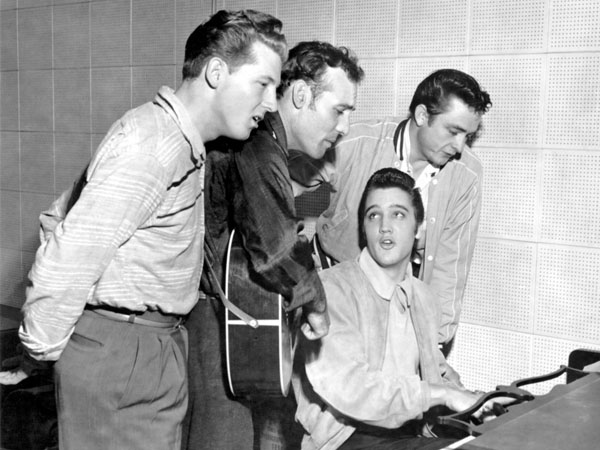 Jerry Lee Lewis, Carl Perkins, Elvis Presley  & Jo...