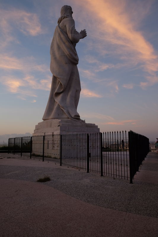 Christ Statue Above Havana Harbor...