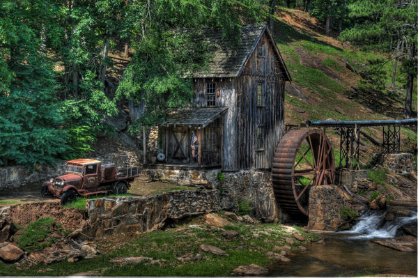Gresham's Mill, Georgia (9 images all different ex...