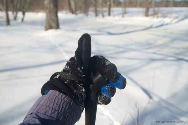Thumbs up for this morning's snowshoe around the y...