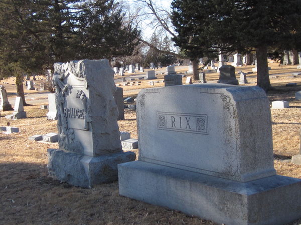Tombstones in the cemetary...