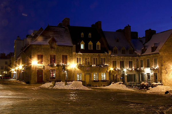 This is Place Royale in Québec City....