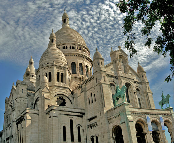 The famous Sacre Coeur in the Montmarte section....