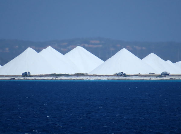Salt mine in Bonaire...