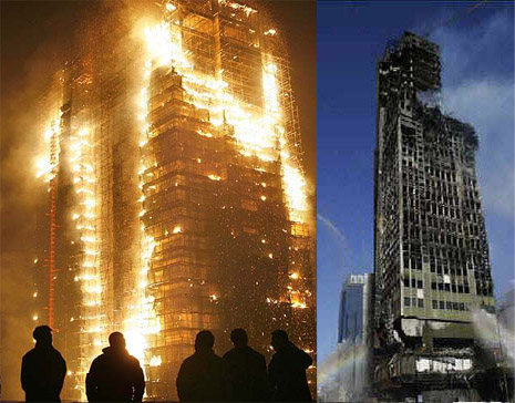 Windsor Tower burned for 20 hours...