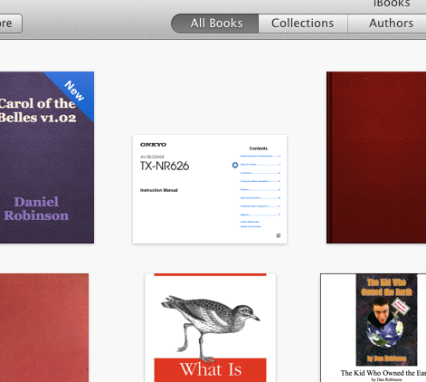 Drag pdf into iBooks...