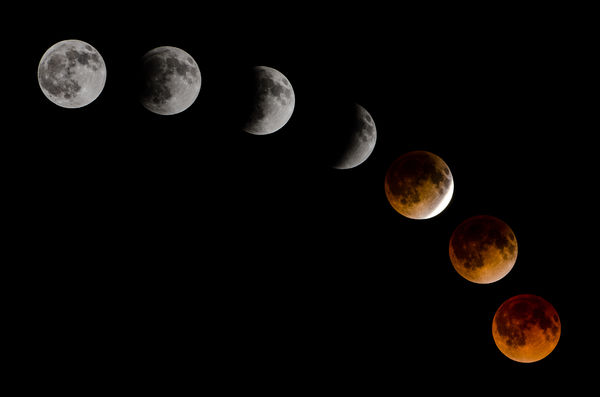Lunar eclipse phases...