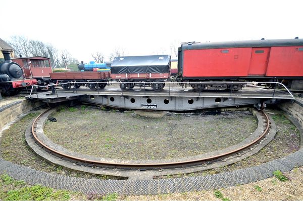 The engine turntable: At the end of the line the turntable allowed the ...
