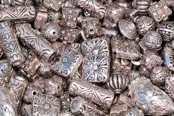 Afghani silver beads 1...