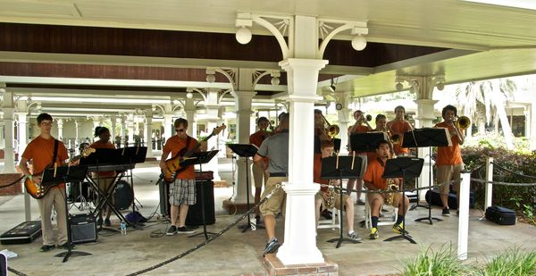 Lake Weir Jazz band played at the park today....