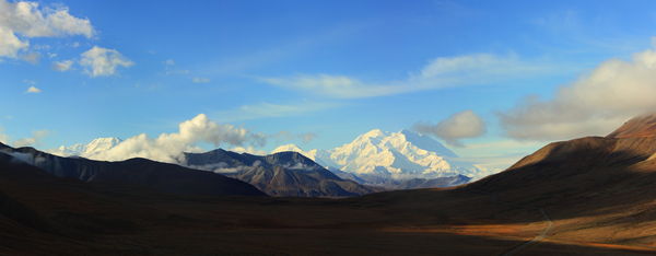 Denali - Stitched Pano, Mid Afternoon...