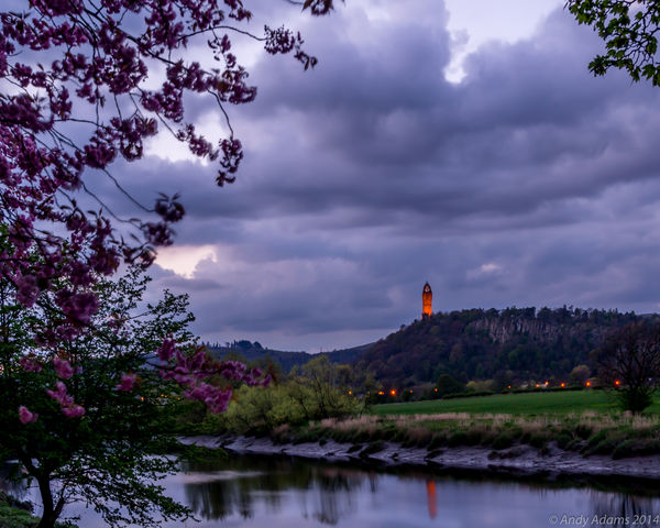 River Forth and Wallace monument...