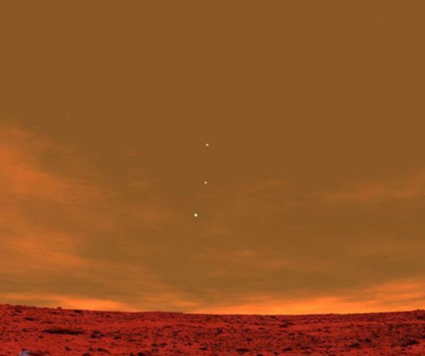 Earth, Jupiter & Venus, Photographed From Mars...
