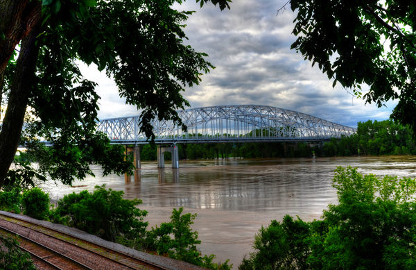 The Missouri River on the north edge of Jefferson ...