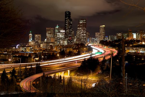 IH-5 leading to Seattle as seen from Jose Rizal br...