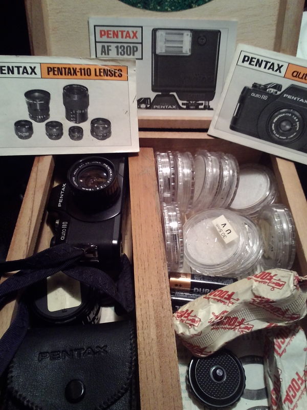 pentax mini camera set...