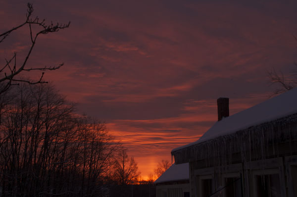 And blazing sunrises - taken on our deck....
