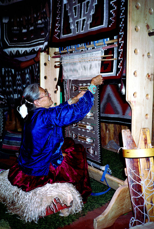 Navajo weaver...