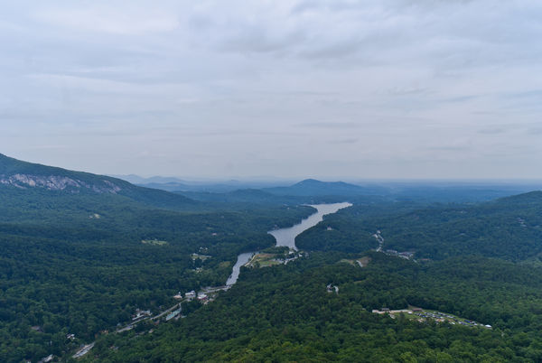 The view from the top of Chimney Rock...