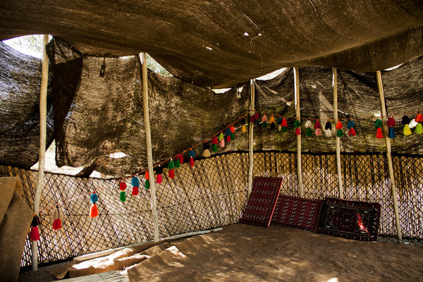The indoor  tents  of   ashayer...