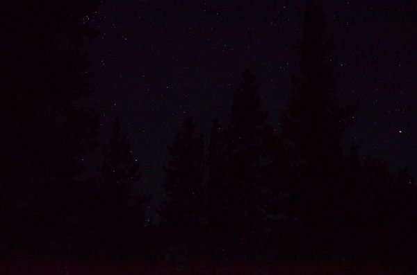 Starry night sky...