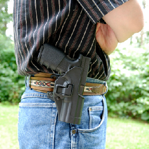 Citizen "open carrying";  (which IMO, is usually n...