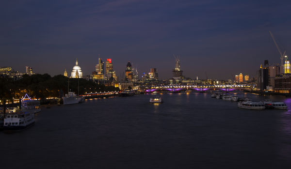 The Thames at night...