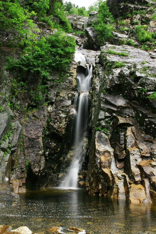 Silver cascade  Crawford notch state park N.H....