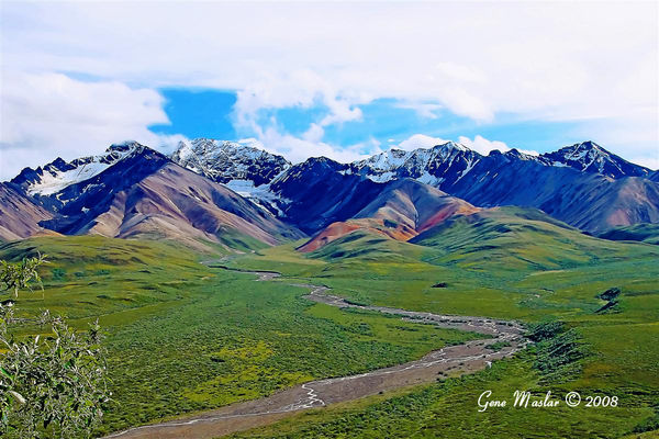 The Alaska Range at Polychrome Pass, Denali NP, Al...