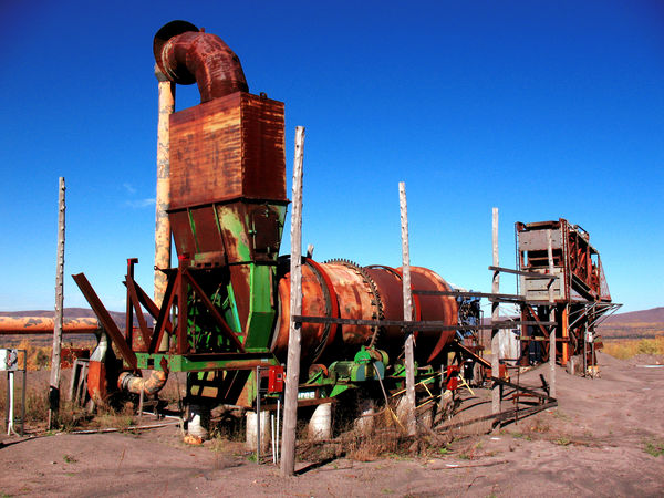 Old iron mining equipment at Lyon Mountain, NY....