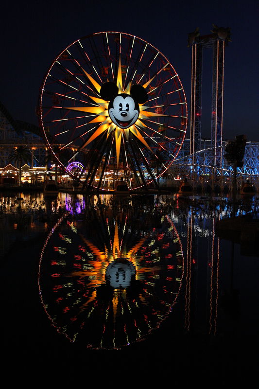 Disney California Boardwalk at Night...