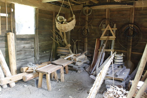 The blacksmith shop at St Mary's city,Md...