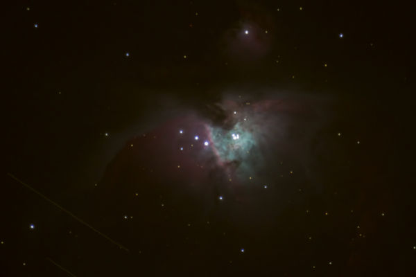 Orion Nebula with telescope prime...