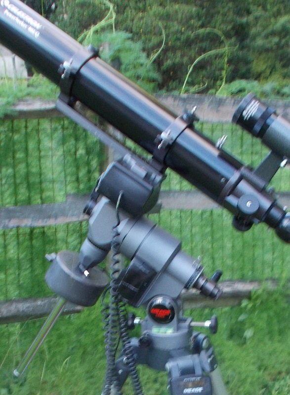 80eq lxd55 mount and RACI 8x50 finder scope...