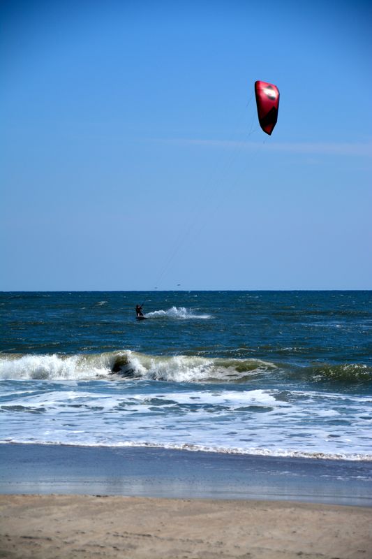 Wind surfing...