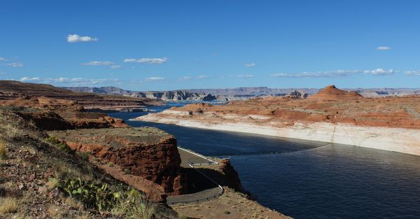 Lake Powell view from the Dam...