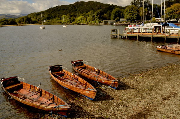 rowboats for hire on lake Windermere...
