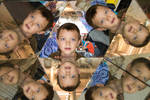 My 7 year old Grandson explores the kaleidoscope a...