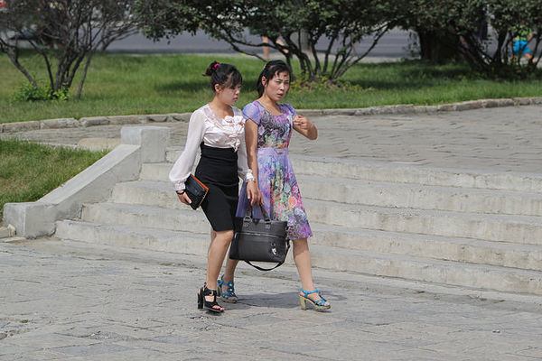Women's fashion in Pyongyang...